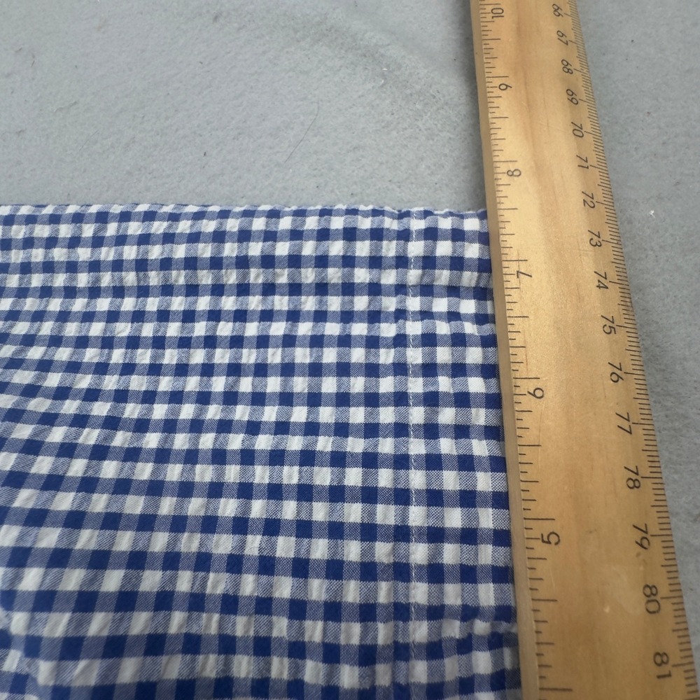 Ralph Lauren Mens 2XLT Tall Blue Gingham Cotton Short Sleeve Button Down Shirt - Picture 12 of 16